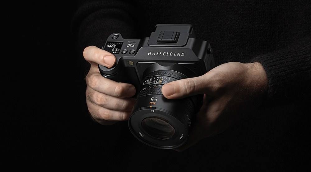 The Hasselblad X2D 100C with an XCD lens, from Hasselblad's official launch materials.