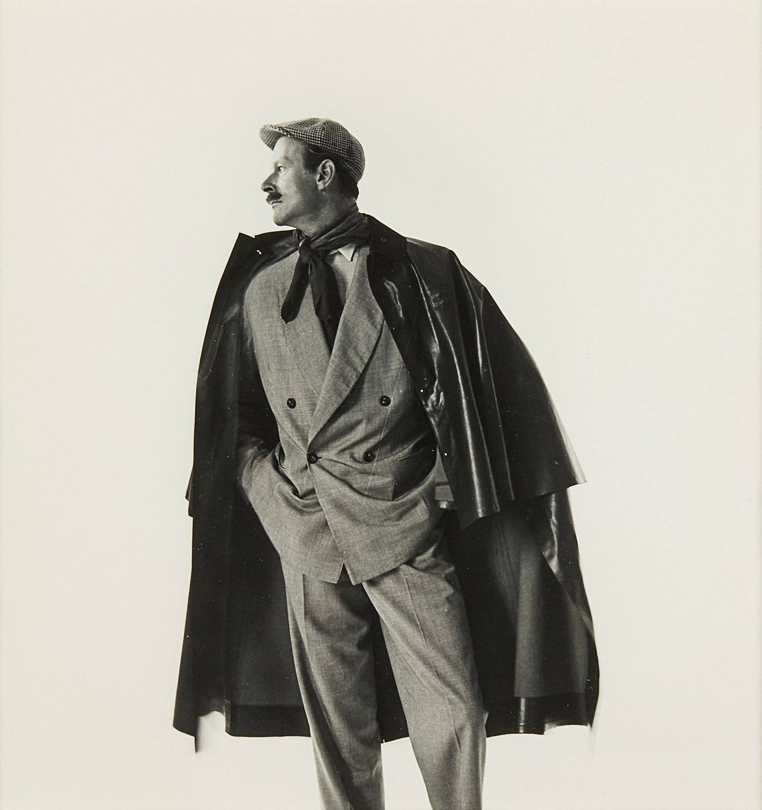 Irving Penn's portrait of Norman Parkinson (1949), Lot 5, estimated at €6,000 to 10,000: two masters of fashion photography in a single frame.